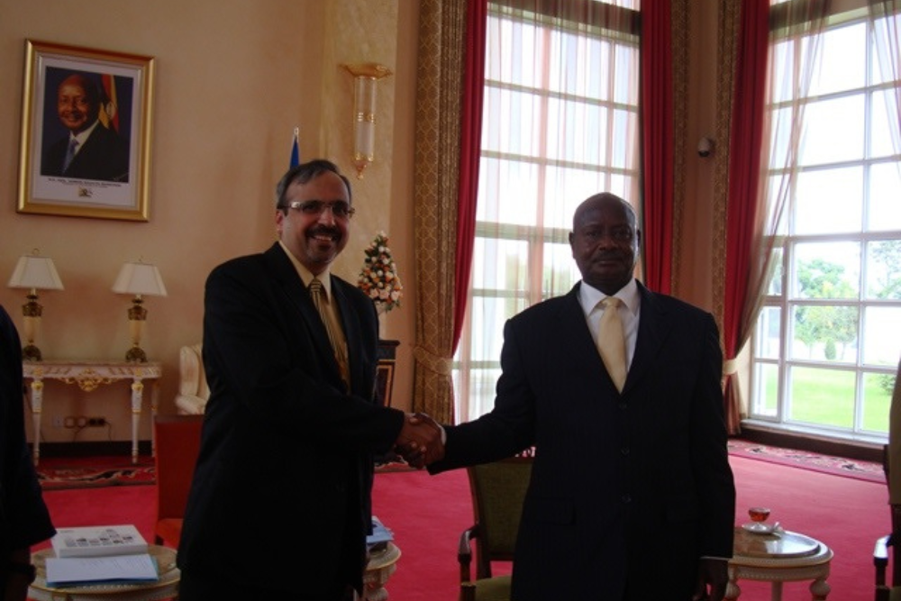 Ravi somani & uganda president